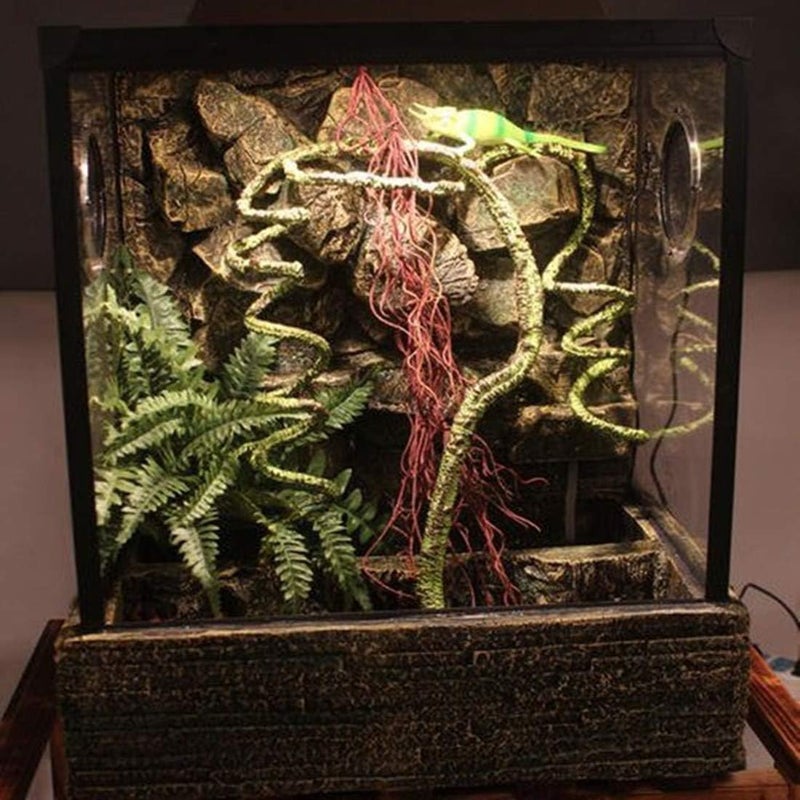KERUIDENG Flexible Bend-A-Branch Reptile Vinesï¼ŒTerrarium Decor,Long Jungle Climber Vines Habitat Decor for Chameleon Climbing Lizards Snakes and More Small Animals - Image 5